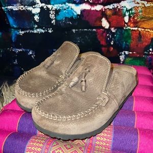 Papillio by Birkenstock ladies size 39 leather clogs